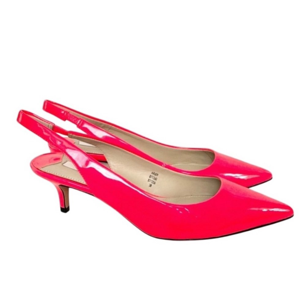 NWT Hot Spicy Coral Boden Patent Heels Size 8